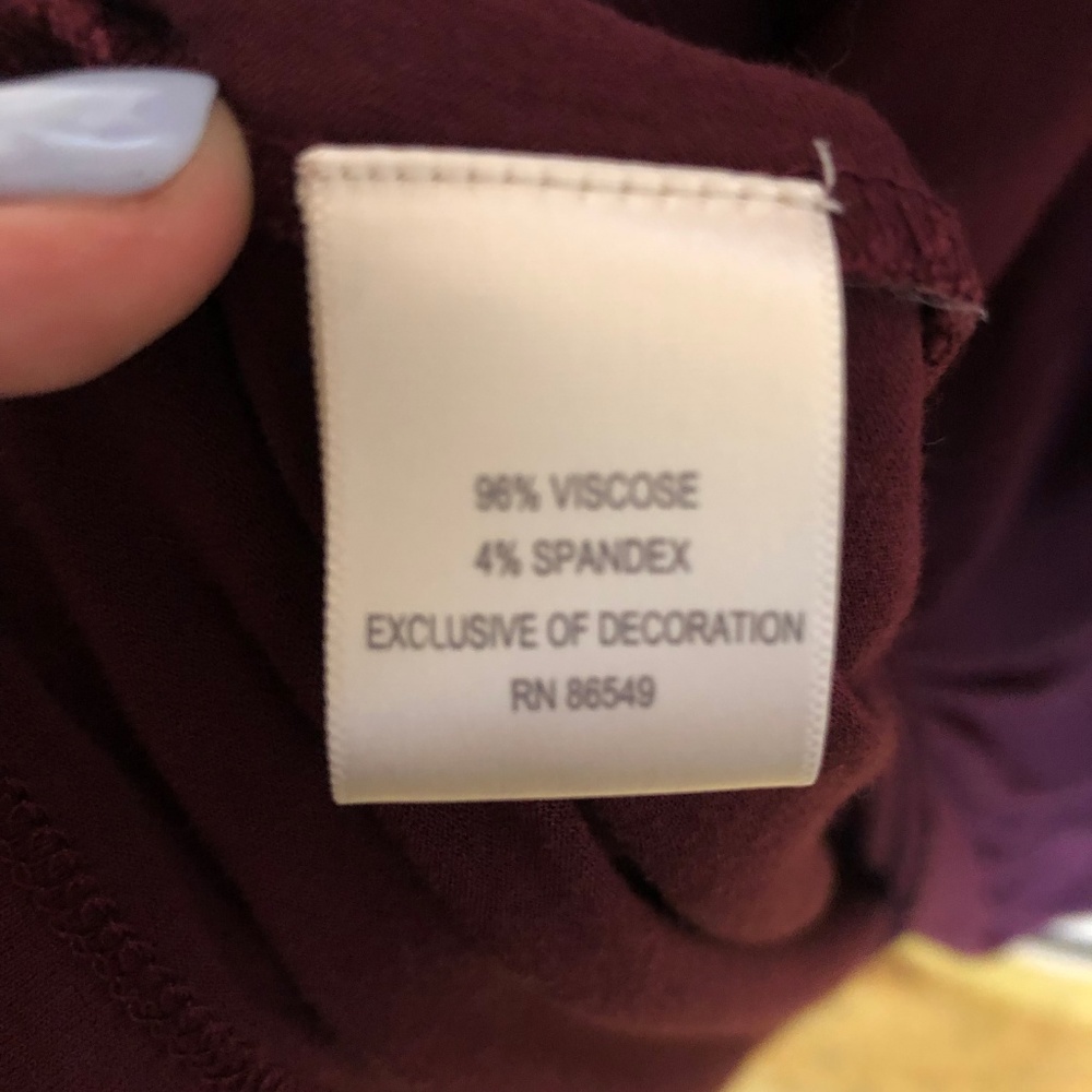 tommy bahama | burgundy vneck faux wrap dress - Picture 5 of 5